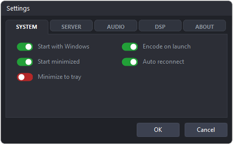 RPh Livecaster — Settings